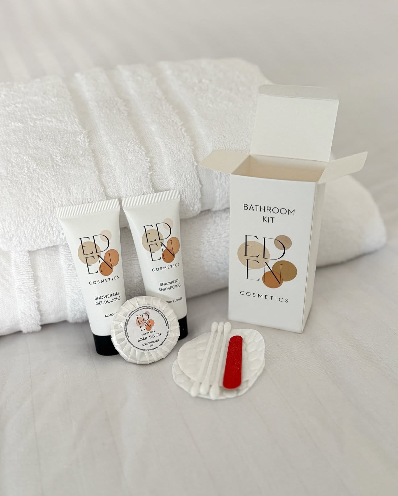 Kit d'accueil salle de bain - Carton de 50