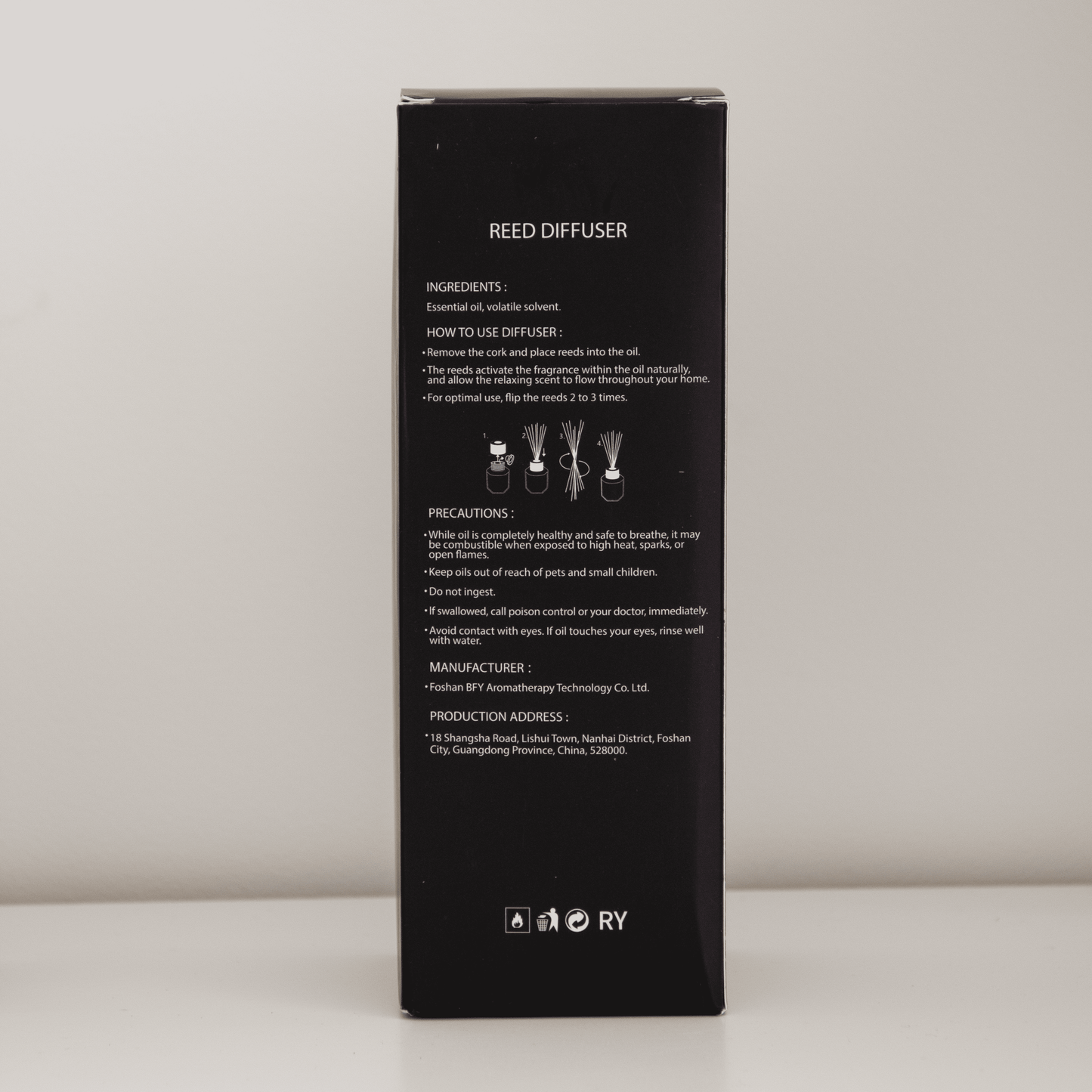 Diffuseur de Parfum d’Ambiance – 120 ml avec Bâtonnets