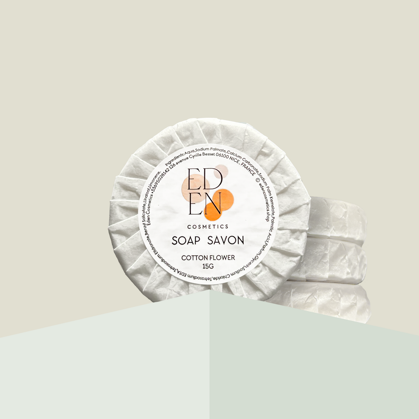 Savonnette ronde 15g - Carton de 100