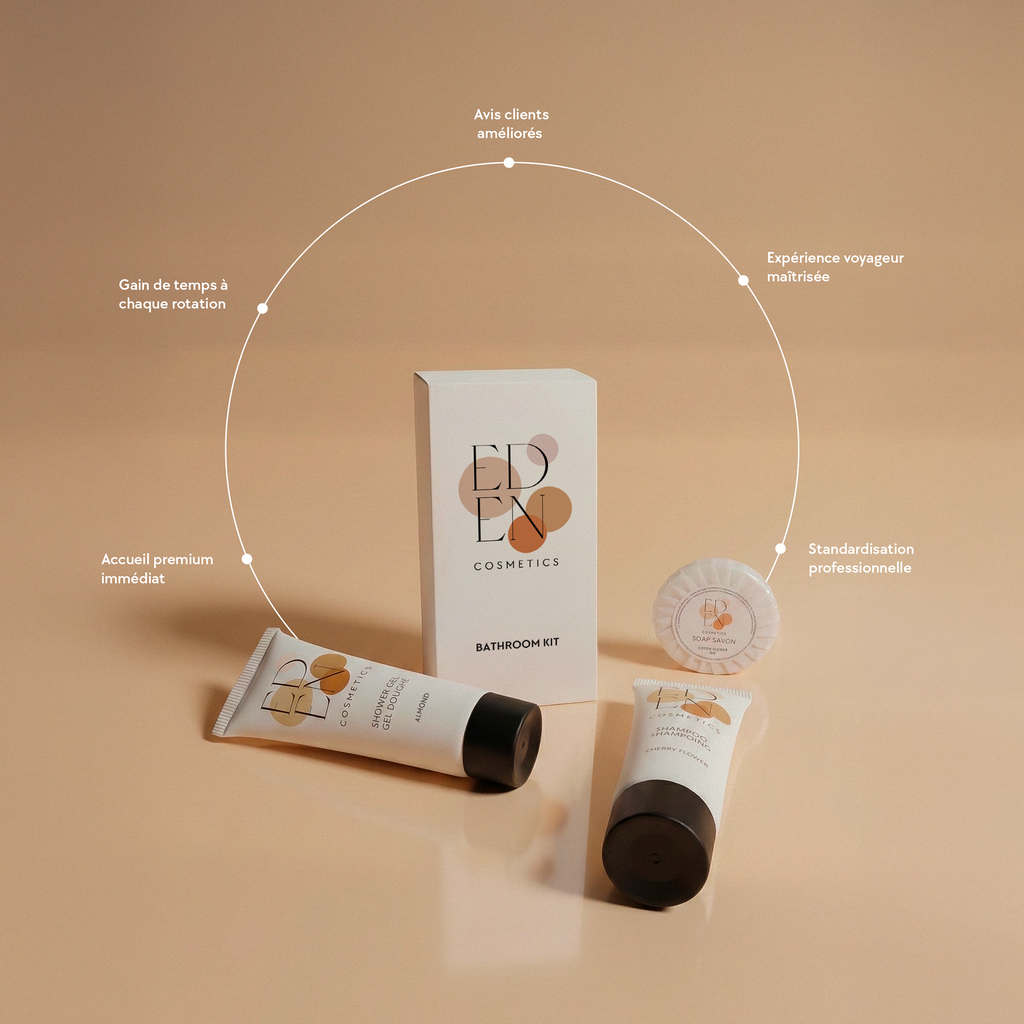 Kit d'accueil salle de bain - Carton de 50