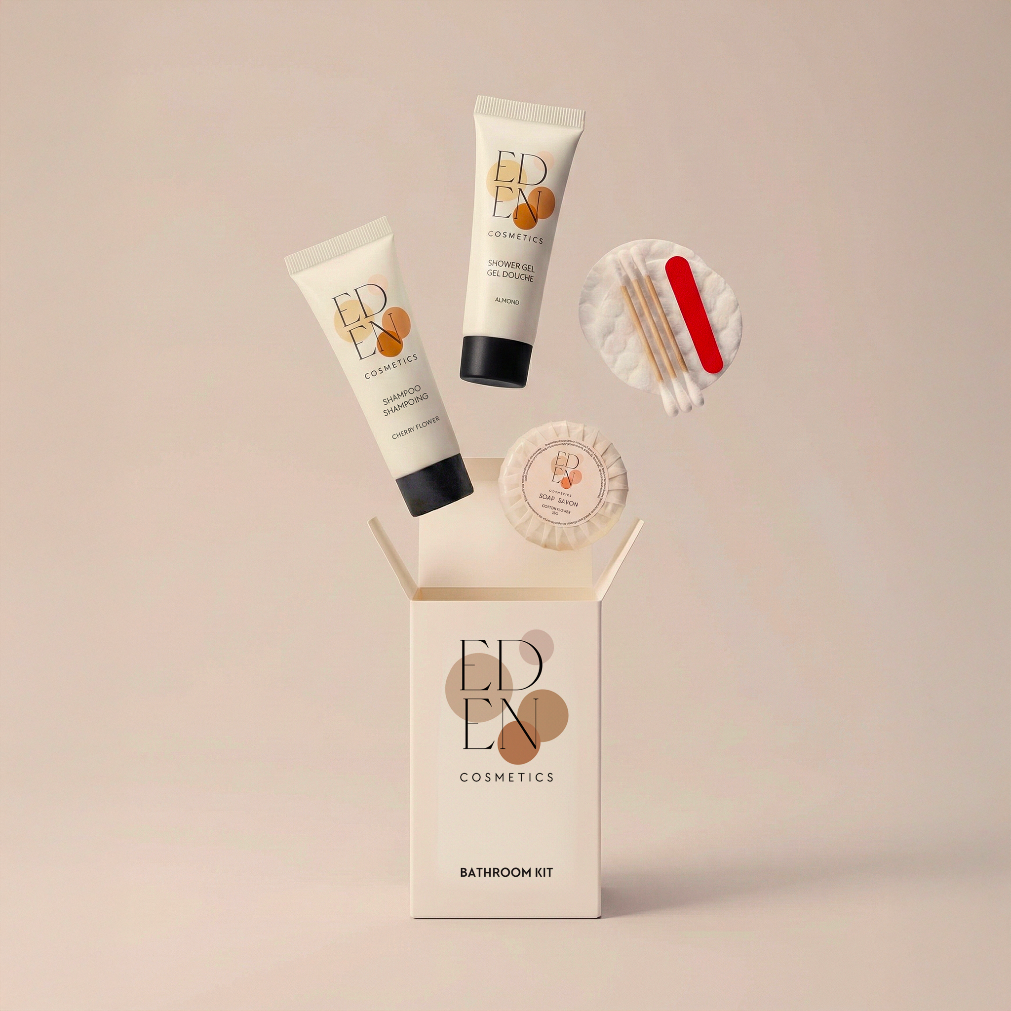 Kit d'accueil salle de bain - Carton de 50