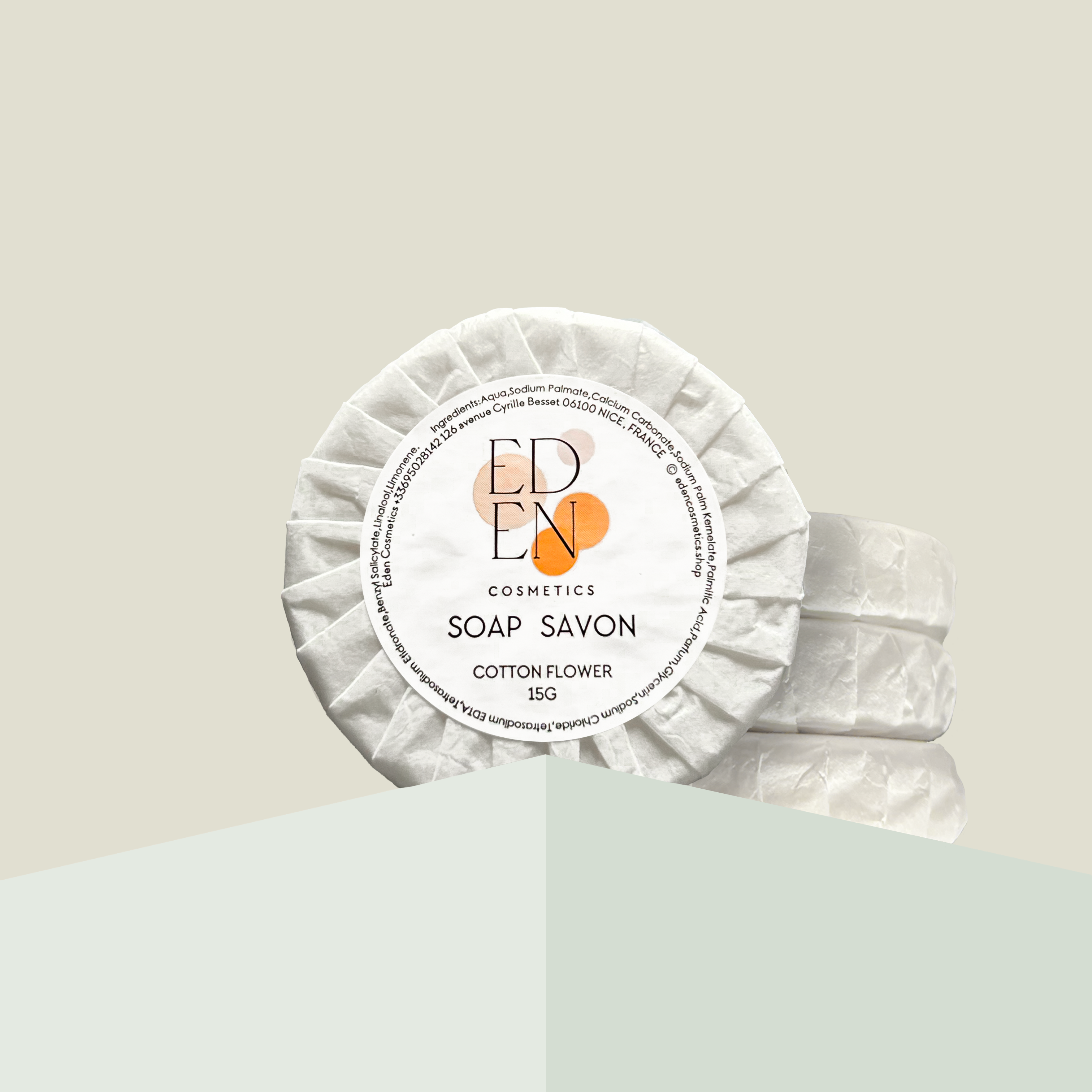Savonnette ronde 15g - Carton de 100